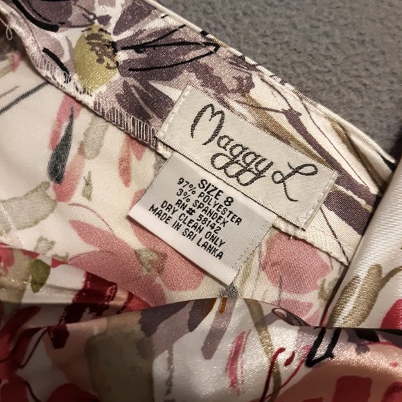 Maggy London Floral Dress Size 8 - Picture 4 of 4